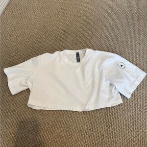 adidas White Kids Short Sleeve Tee